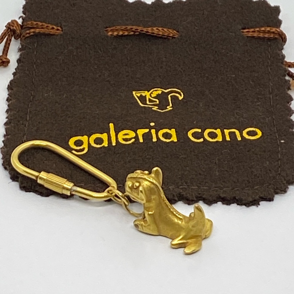 Galeria Cano 24K Gold Plated Frog Key Ring
